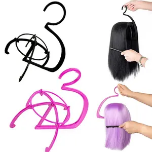 3PCS Wig Stands For Multiple Wigs Hanger Display Rack Wig Holder For Styling Plastic Storage Organizer For Wig Rack Stand