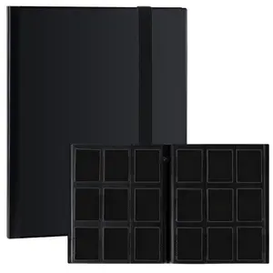 Card Binder 9 Pocket Storage 360 Card Binder,Trading Card Binder Senior and Sturdy Side-Loading Album,Intended For YuGiOh,MTG, TCG,Game Cards & Baseball Card Binde,(Black)