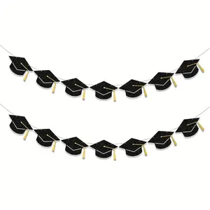 Graduation Party Decoration Set, Elegant Graduation Cap Design, Perfect for Celebrating Milestones & Special Occasions