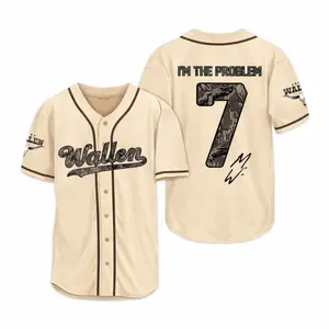 #7 Wallen Baseball Jersey, Country Music Shirt, Tour 2026 Fan Gift, Still The Problem Tour 2026 Short Sleeve Shirt, MW Fan Merch