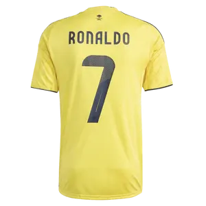 Unisex Soccer Al-Nassr FC & Portugal National Team Cristiano Ronaldo #7 2025/26 Home Replica Player Jersey – Yellow