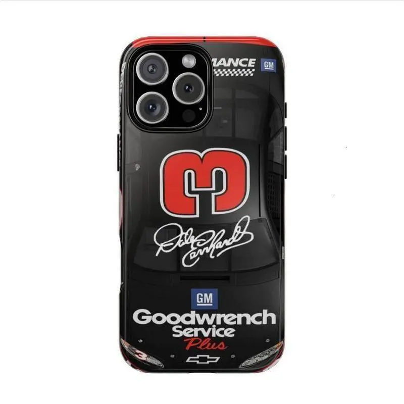 Dale Earnhardt Chevrolet Monte Carlo NASCAR Phone Case Model 03 Goodwrench Service Plus Racing Spirit Protective Cover, Dual Layer Shock Absorbent Protective Cover Suitable for iPhone 17-11 Pro Max/Plus and  Samsung Galaxy S23-25