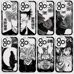 Cool Jujutsu Kaisen Phone Case For iPhone 17 16 15 14 13 12 11 Mini Pro Max X XR XSMax 6S 6 7 8 Plus SE20 Transparent Cover Protector Screen Protector