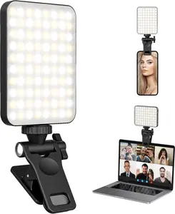 Selfie Ring Light , Rechargeable Selfie Fill Light with Retaining Clip On, 3 Models, Perfect for Phone, Laptop, Tablet, Meetings & Makeup! Accessories Silicone Adjustable Camera Mount Portable