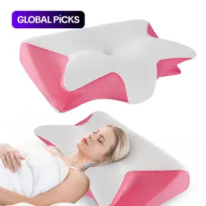 Sleep Neck Pillow, 1 Count Soft Comfortable Breathable Sleeping Pillow, Slow Rebound Neck Pillow, Suitable for Side, Back and Stomach Sleepers, Cool Bedroom, Bedding Supplies #GLOBAL PICKS
