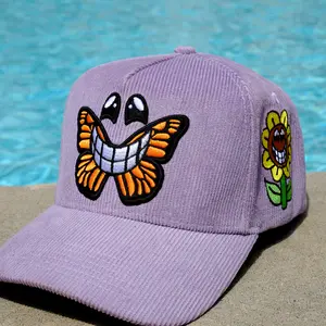 The Butterfly Snapback Cap - Purple