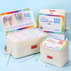 Acrylic Marker Set, 240pcs/set Non-transparent Blendable Colors Marker Pen Set, Marker Pen Set for DIY Crafts & Art Projects