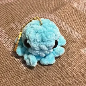 Crochet octopus keychain
