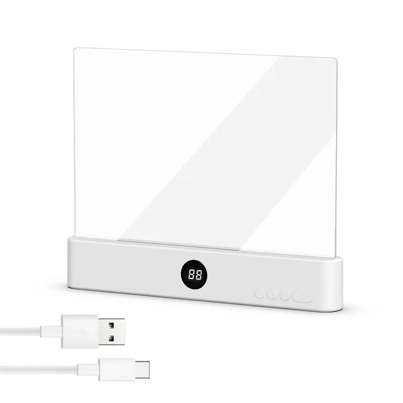 Book Light, Rechargeable Clear LED Flat Reading Light with & Timer, Dimmable Panel Plate Lamp Book Full Page Light for Reading in Bed at Night, Funny Gifts for Readers tiktokshopspringglowup,Summer vibes Modern Led Bedroom