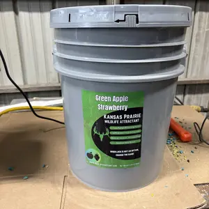 5 gallon bucket 35 lbs of green apple strawberry attractant