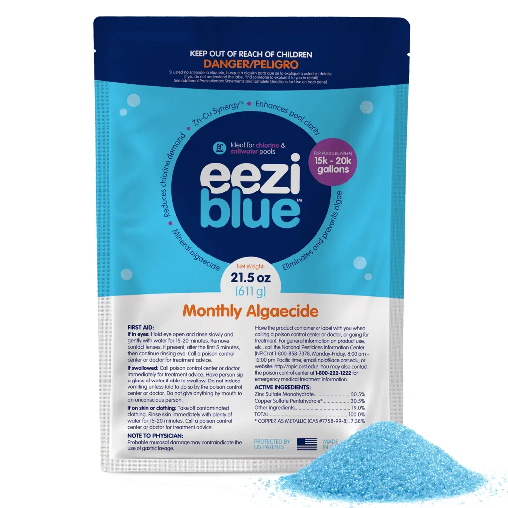 Eeziblue Pool Algaecide & Pool Booster for Above Ground and In-Ground Swimming Pools