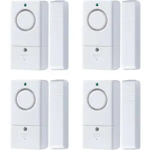4 Pack 120DB Door Window Alarm Sensor Door Opening Alarm Burglar Entry Alert for Home Security Kids Safety Pool Door