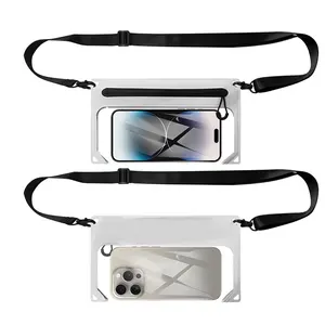 Airtight Zipper Waterproof Waist Bag, PVC Portable Touchscreen Phone Bag for Outdoor Camping and Swimming