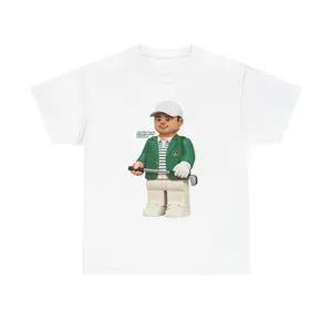 Classic Short-Sleeve Round Neck Mini Scottie T-Shirt - Golf Top, Streetwear, Scheffler Masters-Inspired Sports & Outdoor Top, Shortsleeve, Tshirt,summervibes