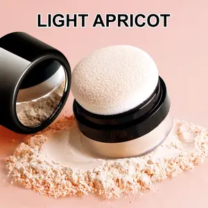 Oil Control Makeup Powder with Puff, Long Lasting Matte Makeup Setting Powder, Face Makeup Accessories, Cosmetics, Smooths Skin & Completes Makeup, Lightweight Natural Look