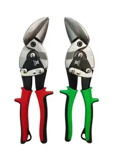 MT-6510c Right and Left AngledTin Cutting Aviation Snips Set with ForgedBlade and Kush'n-Power Comfort Grips