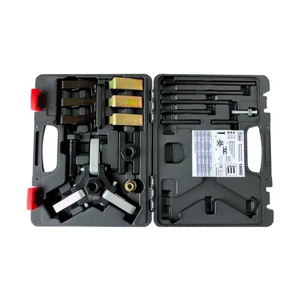 SP TOOLS Harmonic Damper Pulley Puller Master Kit - GM 26-Piece Compact Multi-Tool with 4 Integrated Components, Side-Turn Legs, 7 lbs Weight, 13450a/64900b Compatibility, Award-Winning Design, Blow Molded Box for Domestic Vehicle Pulley Removal