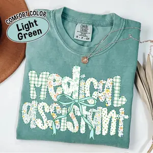 Comfort Colors Medical Assistant Shirt: Certified MA Student Tee