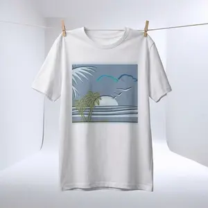 Beautiful Skies T-Shirt by alnbrands 100% Cotton Pre-shrunk Jersey Short Sleeve Ribbed Knit Collar Crew Neck Unisex Digitally Printed Tshirt Streetwear Classic Crewneck Casual