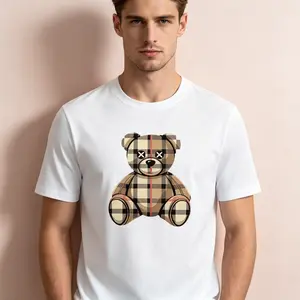 "Cute Teddy Bear Graphic" Heavyweight T-Shirt - Playful Everyday Statement Top - Soft All-Season Casual Aesthetic Apparel - Comfortable Short Sleeve Graphic Shirt - Unique Professional Detail Crew Neck Tee