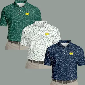 Retro Augusta Style 2026 Golf Graphic Polo Shirt, All Over Print Polo Championship, Men’s Fan Gift Top