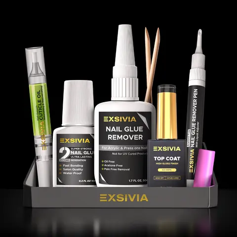 EXSIVIA Complete Nail Care Bundle, Nail Products, Nail Supplies, Daily