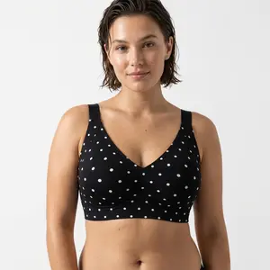 VRCOMFY Women Wirefree Bras Full Coverage No Underwire Everyday Bras – Comfortable Wireless Padded Jelly Bra with Magic Push  up Adjustable