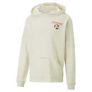 PUMA Mens X Childhood Dreams Graphic Hoodie Casual Outerwear Casual - Off White