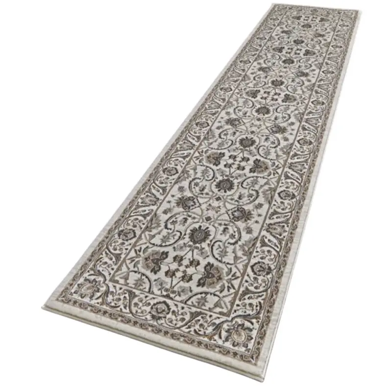 Thomasville Timeless Classic Runner 2.2'x 8' Alden Floral Design Rug in Beige and Brown