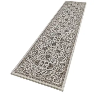 Thomasville Timeless Classic Runner 2.2'x 8' Alden Floral Design Rug in Beige and Brown