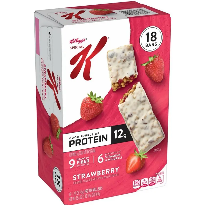 Protein Bars Strawberry 18 Count - Good Source of Protein Protein Bars Strawberry 18 Count - Good Source of Protein