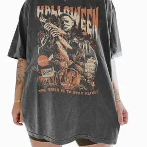 Vintage Michael Myers Halloween T-Shirt,  Myers Thriller Friday the 13th Shirt, Spooky Season Tee, Horror Aesthetic Streetwear