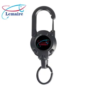 Retractable Keychain Heavy Duty Multitool Carabiner Badge Holder 58cm Stainless Steel Cord for Men Women Easy Use Lightweight Design-MM Carabiners Pack Color Assorted