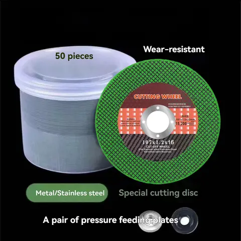Resin Cutting Discs for Angle Grinders, 50-Piece Set (107x1.2x16mm Ultra-Thin Resin Blades) - Multitools Accessories for Cutting Metal, Stainless Steel & Precision Tasks