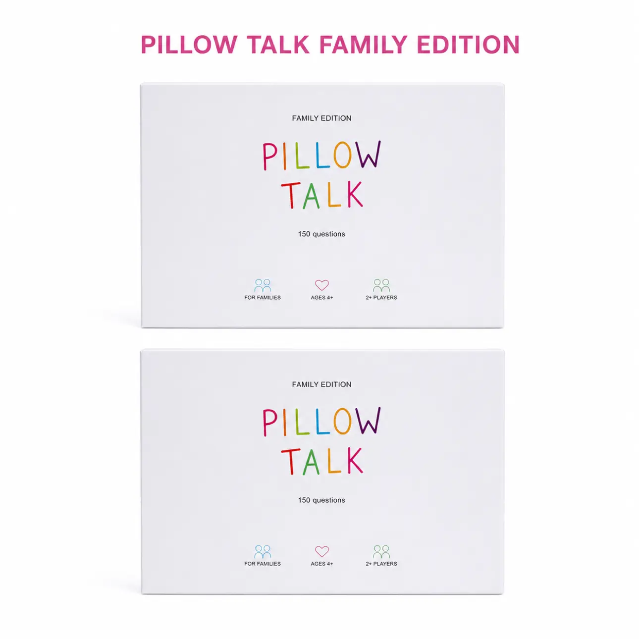 Pillow Talk Family Edition – 150 Conversation Cards for Families, Meaningful Questions Game for Kids & Parents, Family Bonding Activities, Screen-Free Fun