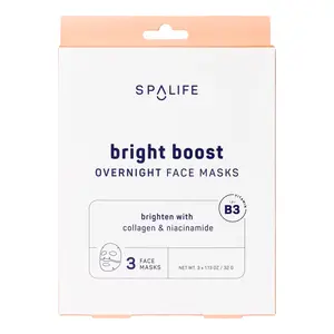Bright Boost – Brightening Overnight Face Masks 3Pk
