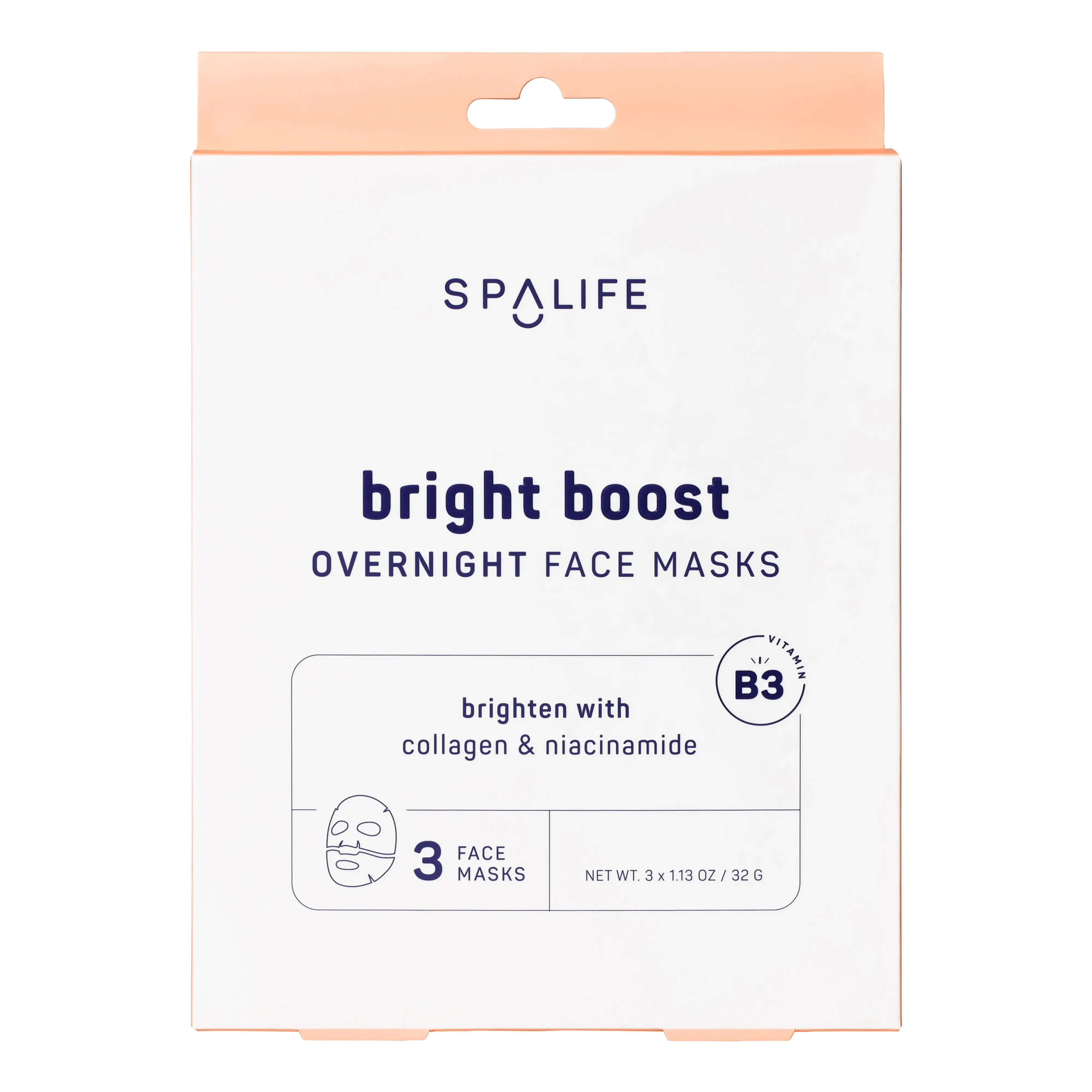 Bright Boost – Brightening Overnight Face Masks 3Pk