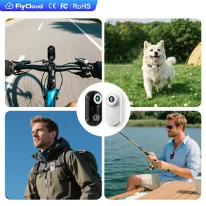 Flycloud A100 Mini Thumb Camera–1080P HD, 128GB mini TF Card, Long Battery Life  Complete Kit for Outdoor Sports Cycling Hiking Vlog Pet POV Daily Life Recording