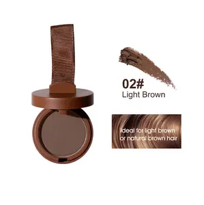 Root Touch Up Powder, Hairline Powder for Thinning Hair Cover, Waterproof Sweat Resistant Instant Coverage Hair Roots Hairline Shadow Filler for Mature Women Men, Natural Looking, Dark Brown 0.14 oz