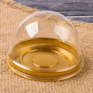 50 plastic round bubble mooncake boxes, mooncake racks, egg crispy packaging boxes, baked dessert packaging boxes