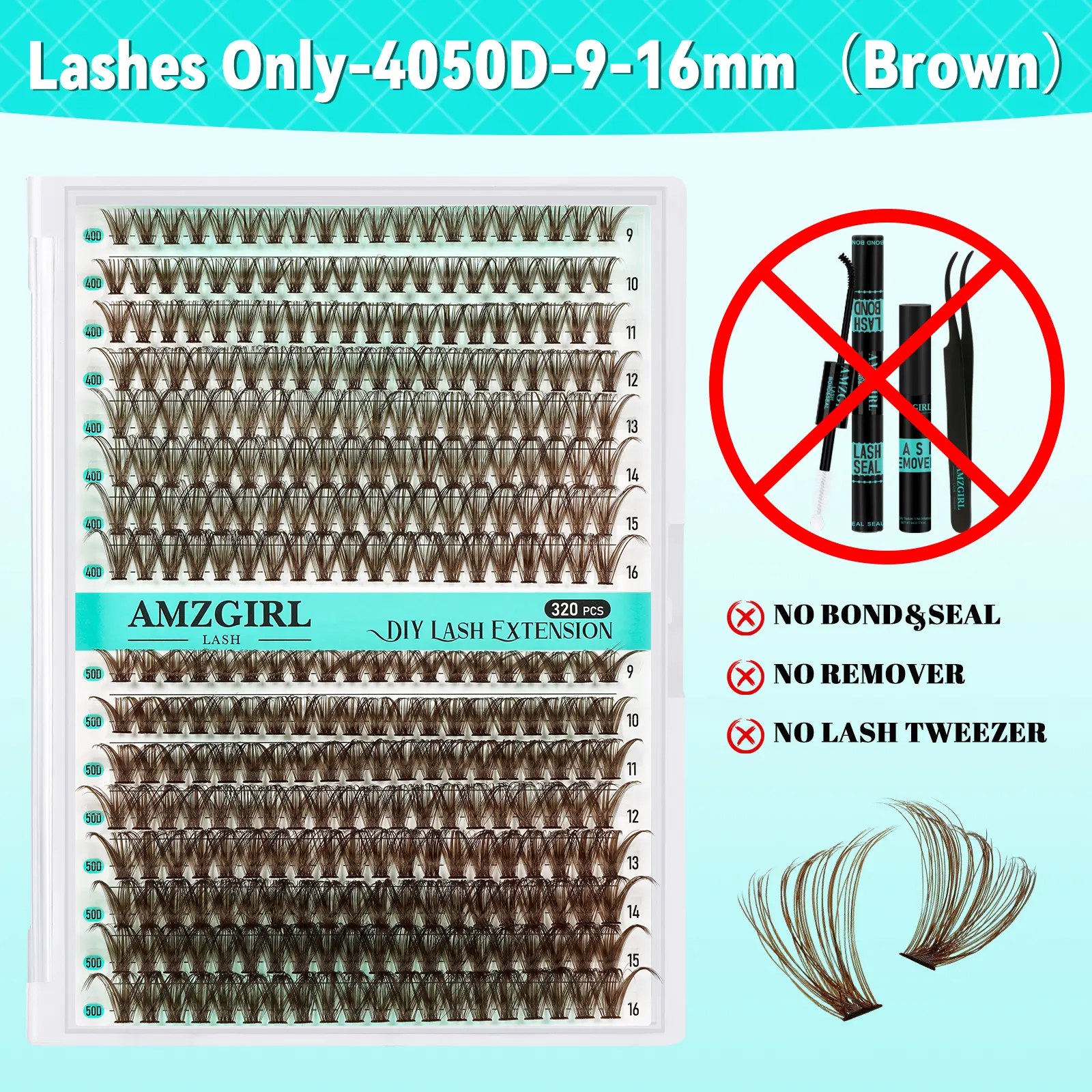 Only 4050D Brown(NO Bond&Seal&Tweezer&Remover)