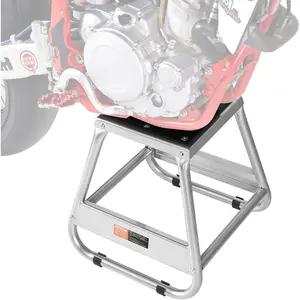 TikTokShopBlackFridayVEVOR Dirt Bike Stand, 1100 lbs Load Capacity Dirtbike Pit Stand, Universal Non-Slip Off-Road Steel Heavy Duty Dirtbike Maintenance Lift, Moto Box Stand for Motorcycle & Powersports Maintainence