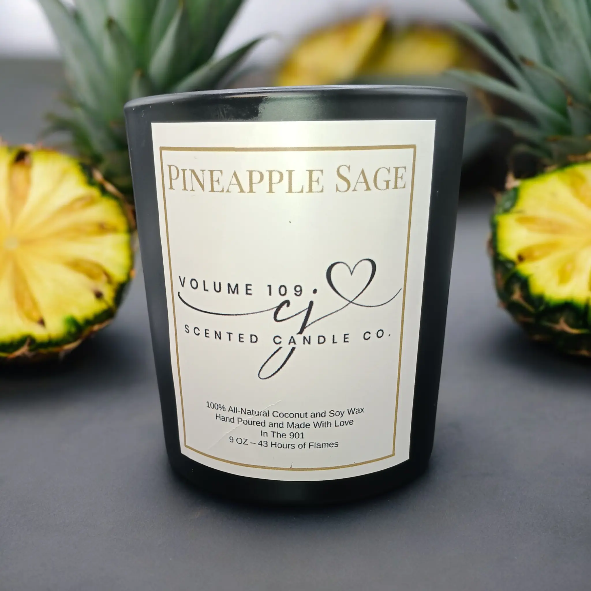 Pineapple Sage Scented Candle 9 oz, 45 hour burn time