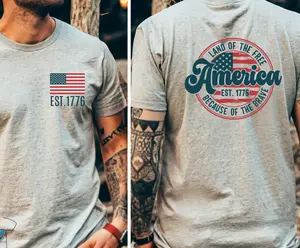 America Flag shirt, 4th of July Shirt, Retro USA Graphic Tee, Star American Graphic Tee, Retro USA Shirt, Red White and Blue, Amerikan Men
