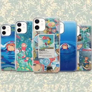 Ponyo Anime Phone Case – Cute Studio Ghibli Inspired Cover Y1213 | Transparent Clear Case for iPhone 11, 12, 13, 14, 15, 16 & 17 Series & Samsung S24 S25 Protective Phone Cover