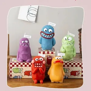 Ugly-Cute Mud Monster Candles Funny Creative Scented Handmade Souvenirs with Fat & Thin Cartoon Shapes Decorative Candle Ornaments for Home Decoration & Gift - Perfume