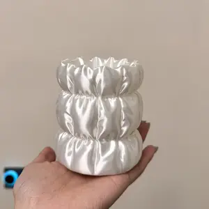 1pc 3D Printing Makeup Brush Holder, Elegant Facial Beauty Tool Storage Rack, 3D Printed Pen Holder, Suitable for Home, Salon And Office, Compatible with Beauty Sponges, Eyebrow Pencils And Lipsticks, Home Storage Organizer, Portable Design