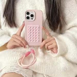 Suction Cup with Lanyard, Alligator Pattern Half-Cover Case for iPhone Series, Compatible with iPhone 14 Pro Max & More Models, Accessories