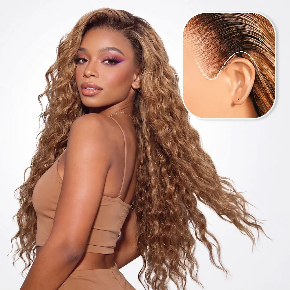 [2P427-NC]Megalook Hair 13x6 Three-Go #2P427 Glueless Wigs Natural Wave with Drawstring 100% Human Hair Wig 320℉ Heat Resistant SpringStatements