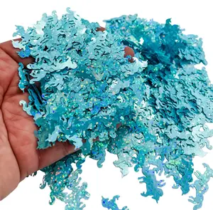 Aqua Holographic Unicorn Magical Horn Horse Gift Fun Party Confetti Chunky Poly Glitter Jar Epoxy Tumblers Ships From USA C10-4-5